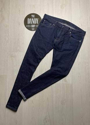 Чоловічі джинси uniqlo selvedge denim, розмір 34-36 (l-xl)