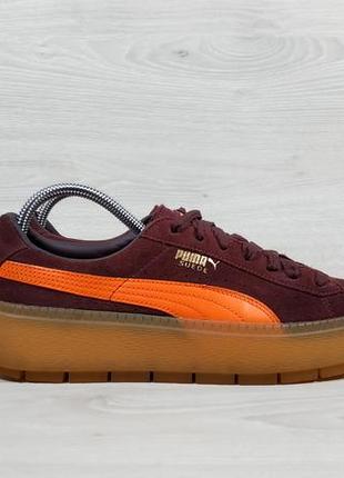 Замшеві жіночі кросівки на платформі puma suede оригінал, розм...