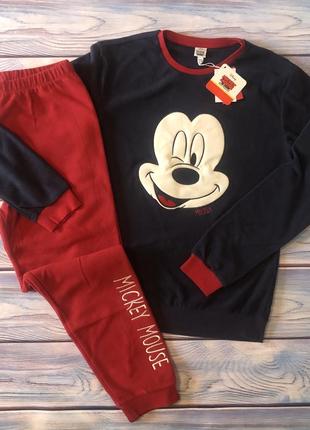 Флісова піжама, домашній костюм ovs з mickey mouse