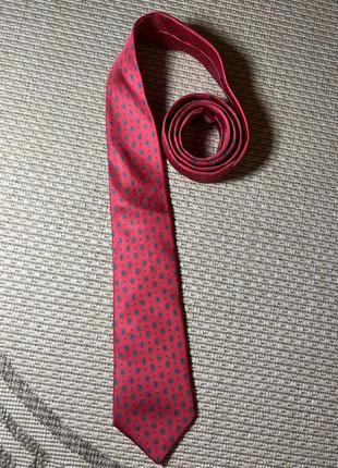 Шикарный французкий галстук красный philippe venom paris