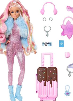 Кукла Барби Экстра Флай в зимней одежде Barbie Extra with Snow...