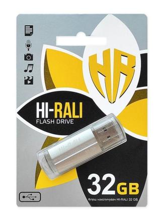Накопитель USB Flash Drive Hi-Rali Corsair 32gb Цвет Стальной