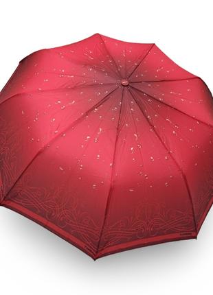 Жіноча парасолька Toprain напівавтомат з краплями дощу #0421