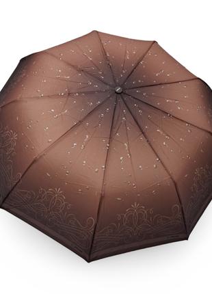 Жіноча парасолька Toprain напівавтомат з краплями дощу #04214