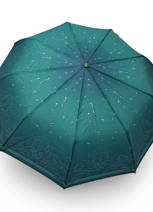 Женский зонт Toprain полуавтомат с каплями дождя #04212