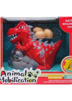 Интерактивная игрушка "Динозавр", красный (несет яйца) [tsi230...