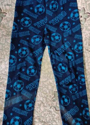 Синие флисовые домашние штаны, пижама для мальчика primark