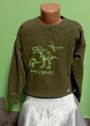 Кофта для мальчика с динозаврами