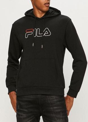 Fila - кофта. толстовка fila. черная толстовка fila. худи fila