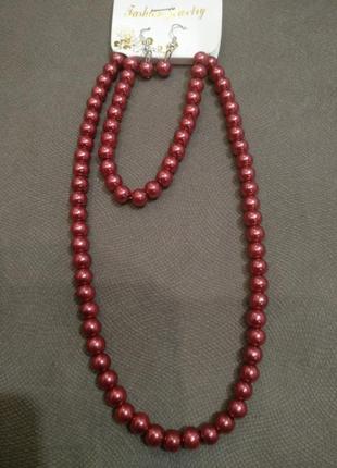 Набор ожерелье и серьги