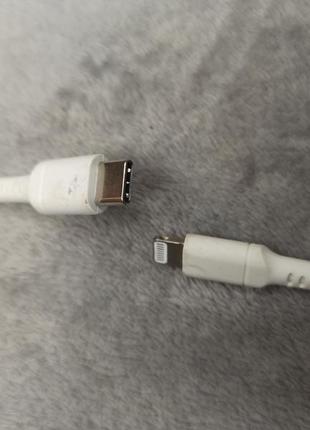 Кабель usb-c на lightning (2 m) для apple (oem) (white)