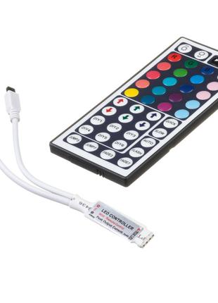LED контроллер mini светодиодный RGB 6А-72Вт (IR 44 кнопки)