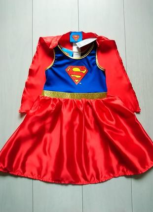 Карнавальное платье супер девушка super girl с накидкой
