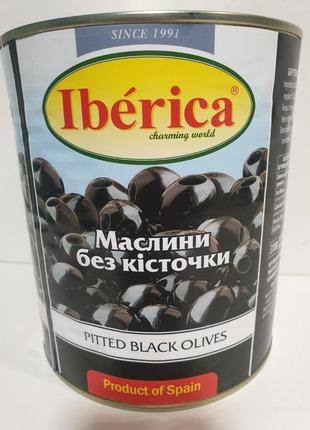 Маслины Iberica черные без косточки 3 кг