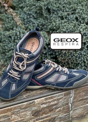 Geox respira оригинальные кожаные кроссовки мужские 44р.