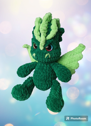 Мягкая игрушка зеленый дракончик