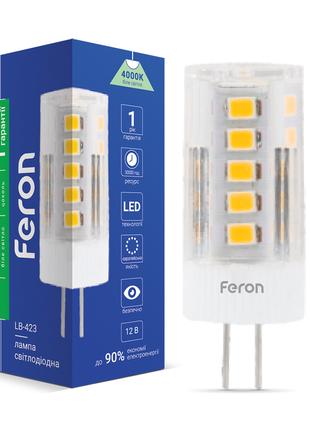 Світлодіодна лампа Feron LB-423 4Вт G4 4000K 12V