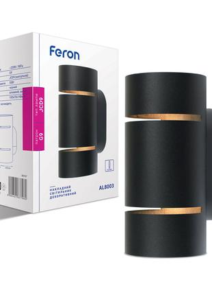 Настінний накладний світильник Feron AL8003 чорний