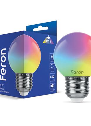 Світлодіодна лампа Feron LB-37 1Вт E27 RGB