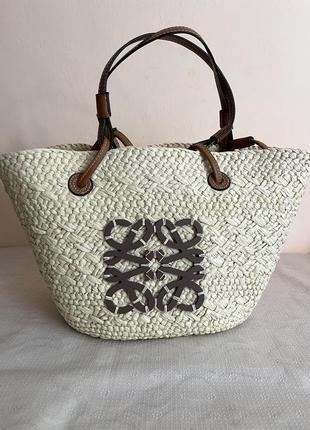 Плетенная сумка в стиле loewe