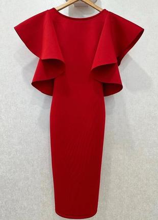 Красное вечернее платье миди женское lipinskaya brand, размер s