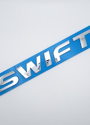 Эмблема надпись Swift Suzuki (хром, глянец)