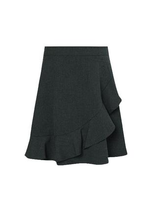 Школьная юбка с воланом george для девочки 8-9 лет, 128/135 см