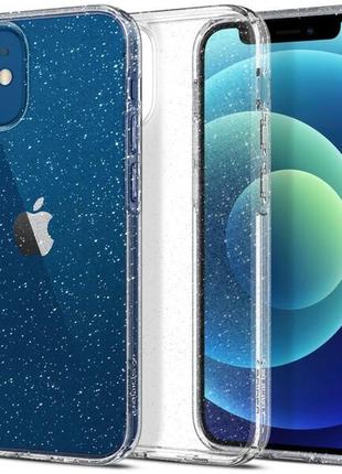 Чехол Spigen Liquid Crystal Glitter Crystal Quartz iPhone 12 mini