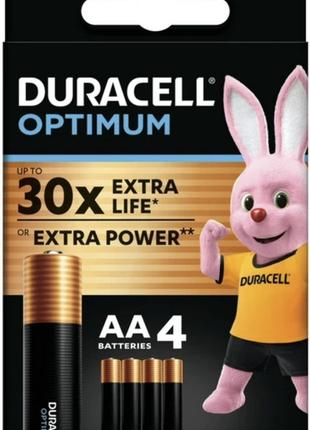 Щелочные батарейки Duracell Optimum AA 1.5В LR6 1 шт