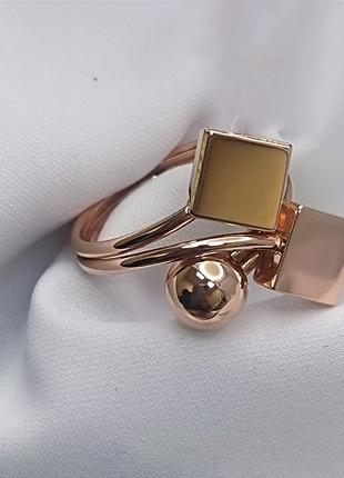 Золотое кольцо с шариками 585 пробы Ukr-gold.com