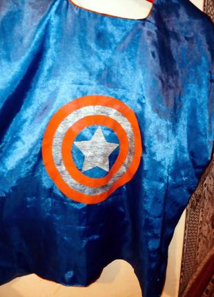 Плащ-накидка с эмблемой Капитана-Америки