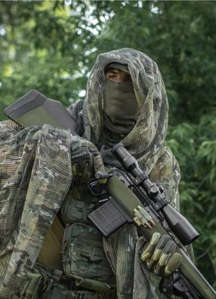 Маскувальна шарф-сітка для снайпера M-Tac 250X200 мультикам Ве...