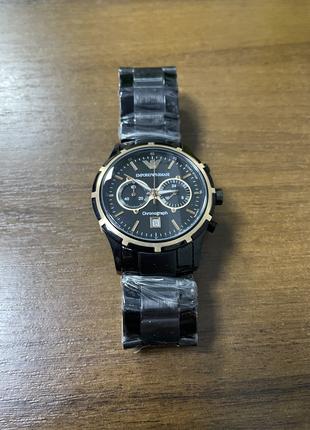 Emporio Armani новий чорний годинник високої якості