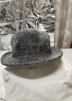 Шляпа-капелюх, 56-58 розмір, сірого кольору.