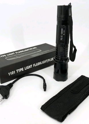 Світлодіодний ліхтарик з відлякувачем Police BL-1101 ЗУ 220В +