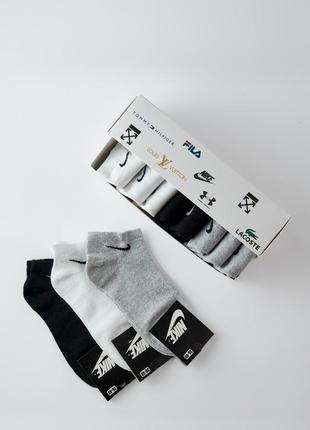 Комплект подарочных носков nike 8 пар 36-40 размер с3133 корот...
