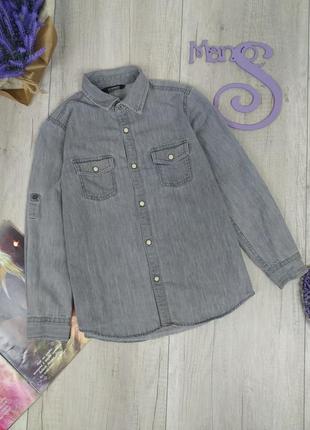 Сорочка джинсова для хлопчика lc waikiki сіра розмір 122-128 (...