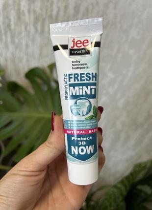 Зубная паста jee cosmetics свежая мята (fresh mint) 50 мл мале...