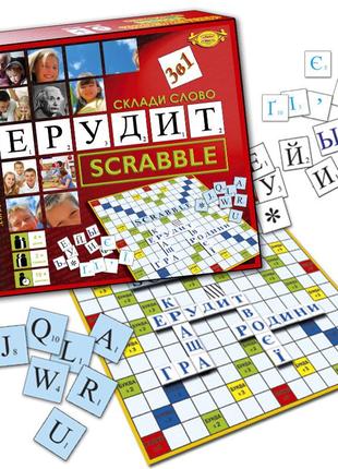 Настільна гра "склади слово. ерудит (scrabble)" mkb0132 від 4-...