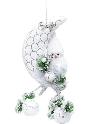 Новогоднее украшение "снеговик с украшением" 116327, 25 x 32 см