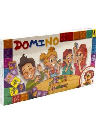 Детская настольная игра "домино: забавные животные" dtg-dmn-03...