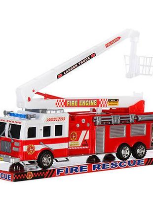 Детская пожарная машина со стрелой sh-8855 инерционная