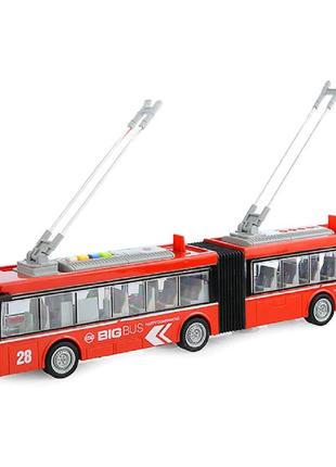 Детская игровая модель троллейбус "автопром" 7951ab масштаб 1:...