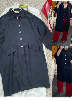 Базовый черный  удлиненный жакет /рубашка ,miss chloe,p 18-22