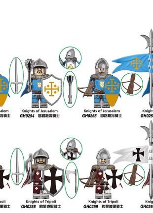 Конструткор фигурки человечки крестоносцы рыцари солдаты воины...