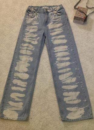 Стильные широкие джинсы zara