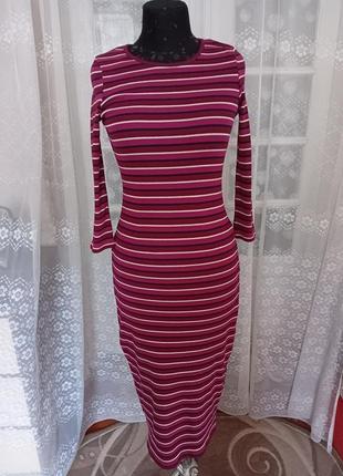 Брендова сукня футляр міді лапша promod, s розмір.