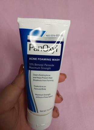 Panoxyl foaming acne wash пенка для умывания проблемной кожи 1...