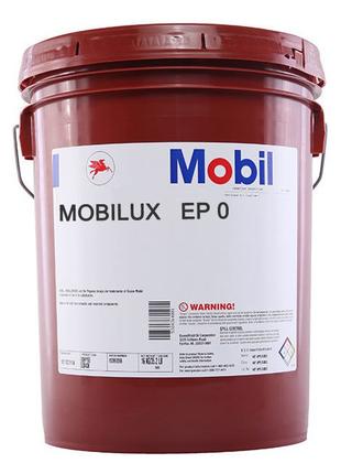 Смазка литиевая Mobilux EP 0 (NLGI-0) ведро 18 кг Мобилюкс ЕП ...