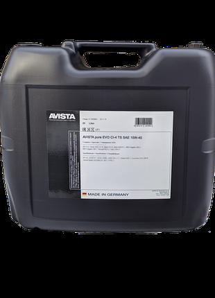 Моторное масло AVISTA pure EVO CI-4 TS SAE 15W-40 канистра 20 л